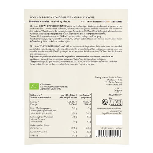 Bio Whey Sachet Natural