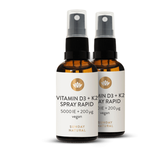 Vitamin D3 + K2 MK7 5000IE + 200g Liposomal Spray Vegan