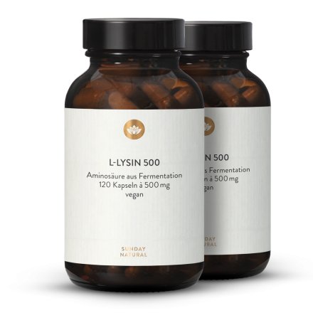 L-Lysin 400 Kapseln Aus Fermentation, Vegan