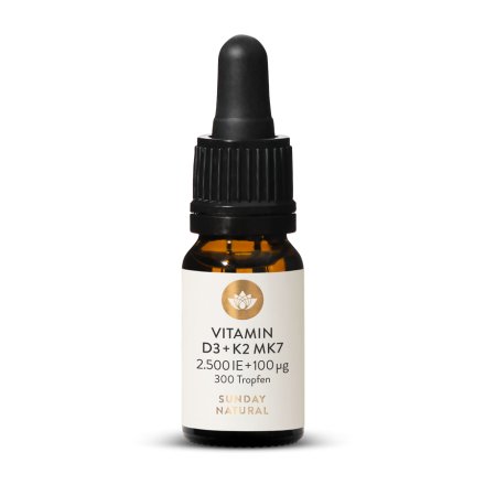 Vitamin D3 + K2 MK-7 2500 IU + 100µg Drops