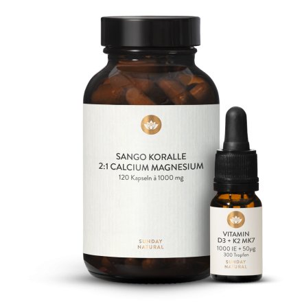 Sango Koralle 2:1 Vitamin D3 + K2 MK7 1.000 IE + 50 g