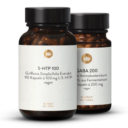 5-HTP 100 + GABA 200 SET<br>vegan