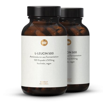 L-Leucin 500 Kapseln Aus Fermentation, Vegan