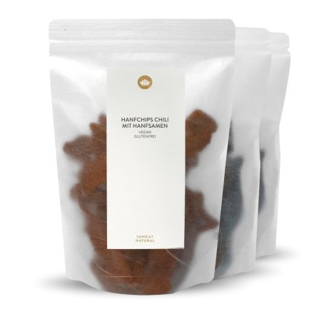 1x Chili Hemp Chips With Hemp Seeds + 2x Natural Hemp Chips With Hemp Flour