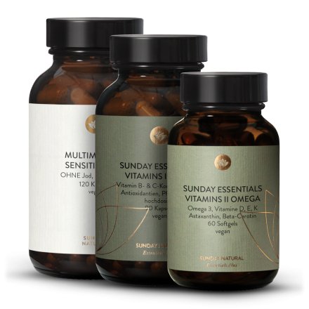 Coffret mdecine orthomolculaire Forte : Multi-minral + Vit I Forte + Vit II Omga
