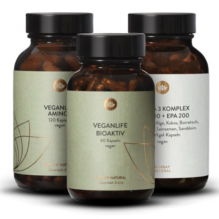 VeganLife bioactif + complexe d’oméga-3 + Amino+