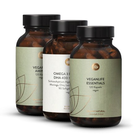 Veganlife Essentials + Amino+ + Omga-3 - Coffret