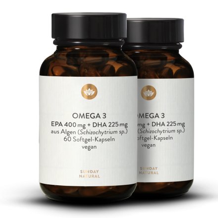 Omega 3 EPA 400 mg + DHA 225 mg Vegan