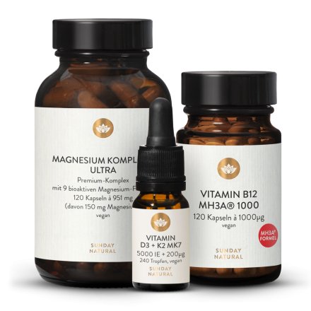 Magnesium Komplex 9 Ultra D3 5000 IE + 200g K2 B12 MHA 1000g