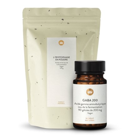 Coffret L-tryptophane + GABA 200 vegan