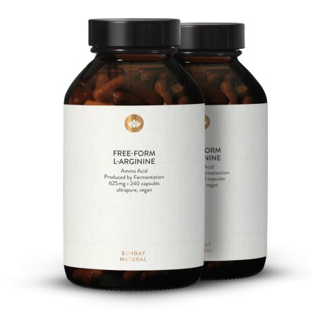 L-Arginin Base Kapslar frn fermentering, veganska