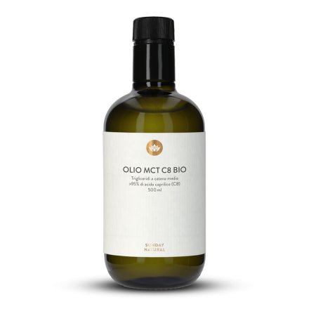 Olio MCT C8 bio >95% Di Acido Caprilico C8