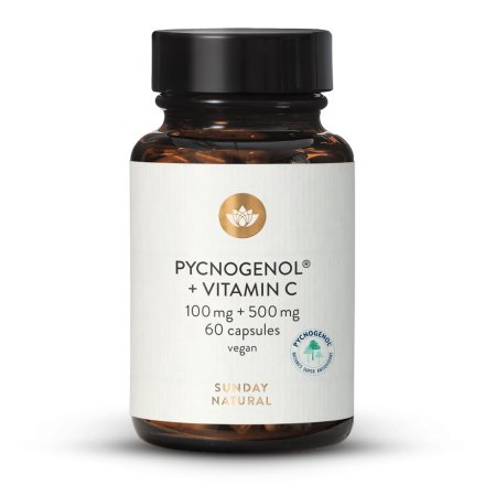 Pycnogenol® Pine Bark Extract 100mg + Vit C