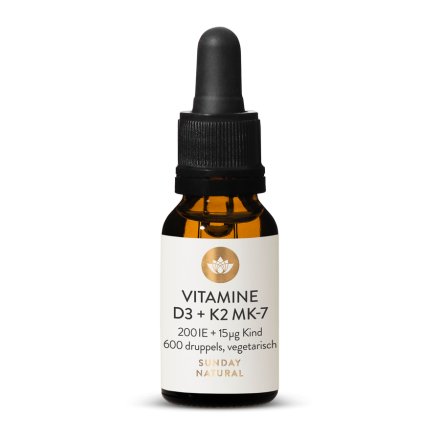 Vitamine D3 + K2 MK7 5 g / 200 IE + 15 g Druppels
