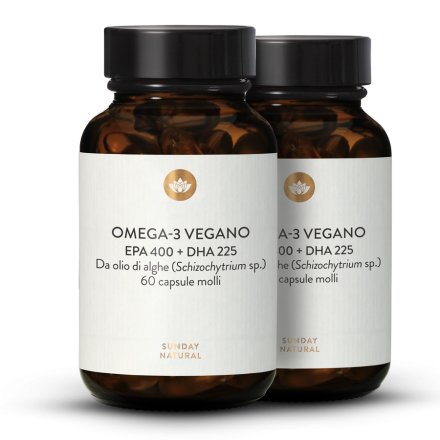 Omega 3 EPA 400 mg + DHA 225 mg vegano