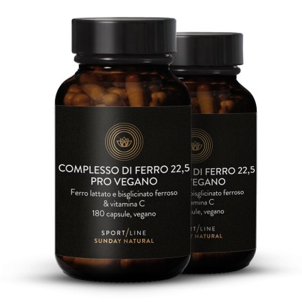 Complesso di ferro 22,5 pro vegano in capsule