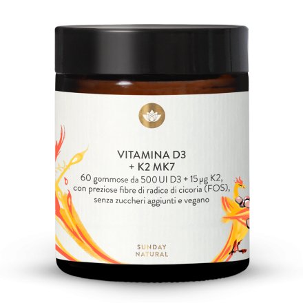 Vitamina D3 + K2 MK7 in gommose per bambini