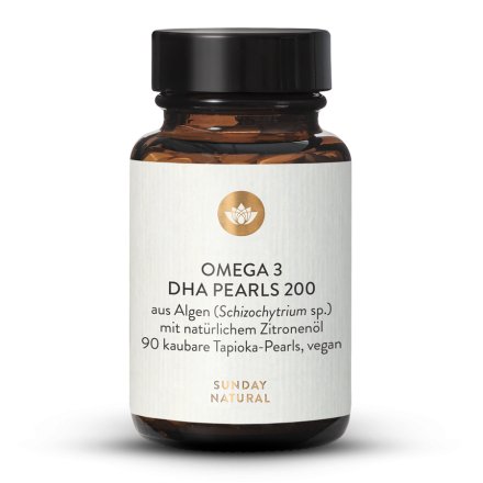 Omega 3 Pearls DHA 200 Vegan, Kaubar