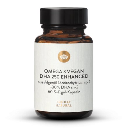 Omega 3 DHA 250 enhanced vegan