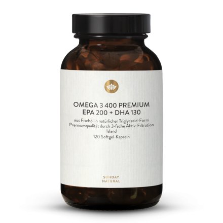 Omega 3 400 Premium Softgel-Kapseln