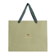 Geschenktte  Hellgrn mit Goldlogo (50 Stck)