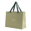Geschenktte  Hellgrn mit Goldlogo (50 Stck)
