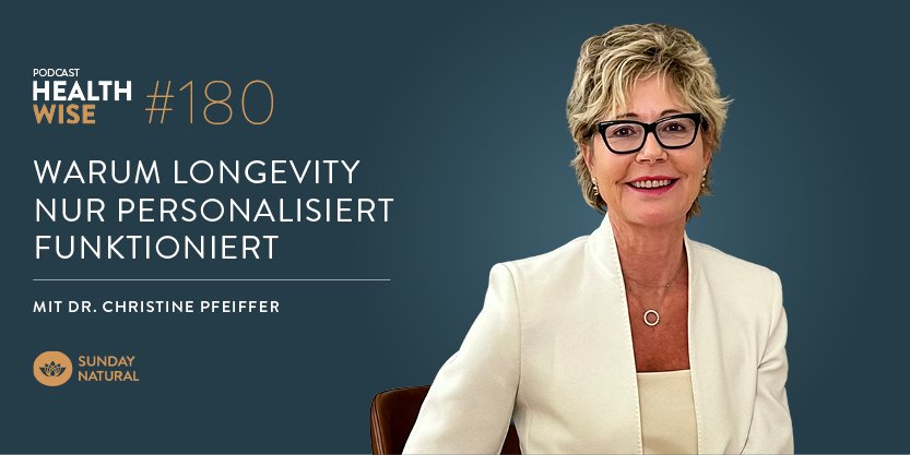 Informationen zur Podcastfolge Nr. 180 Warum Longevity nur personalisiert funktioniert. Mit Dr. Christine Pfeiffer Informationen zur Podcastfolge Nr. 180 Warum Longevity nur personalisiert funktioniert. Mit Dr. Christine Pfeiffer