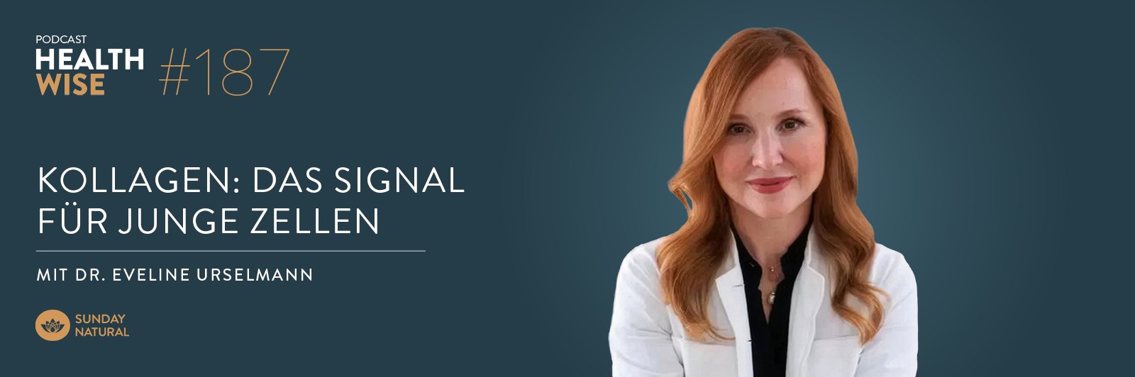 Informationen zur Podcastfolge Nr. 187 Kollagen: Das Signal f&uuml;r junge Zellen. Mit Dr. Eveline Urselmann