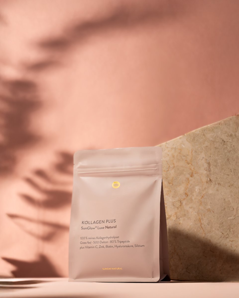 Kollagen Plus SunGlow Luxe in ambientazione lifestyle