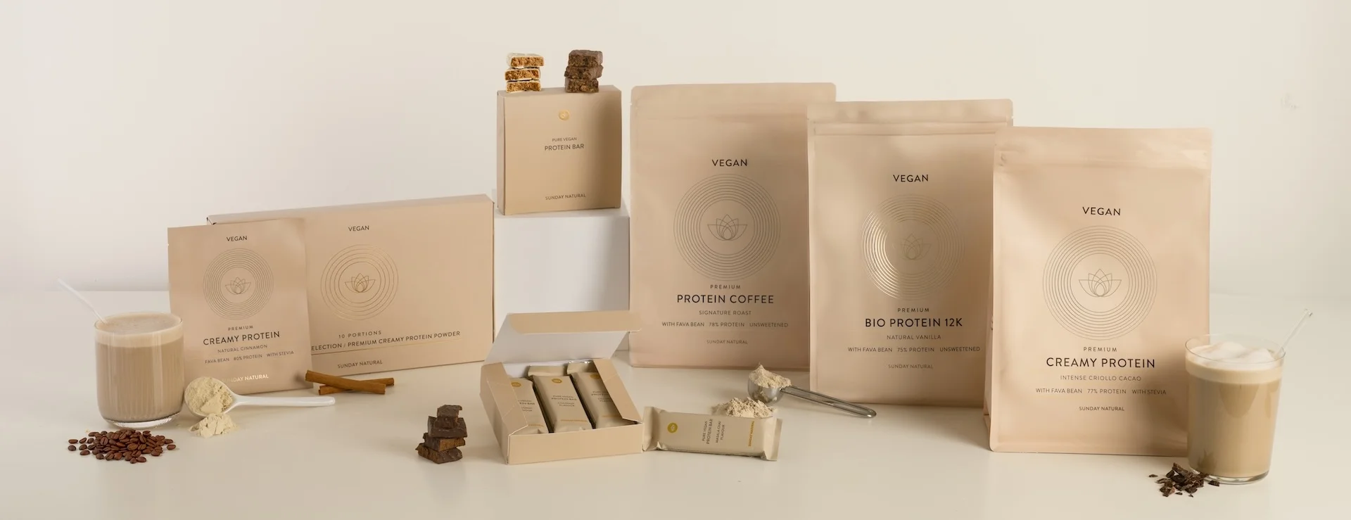 Proteine Vergleich von Sunday Natural