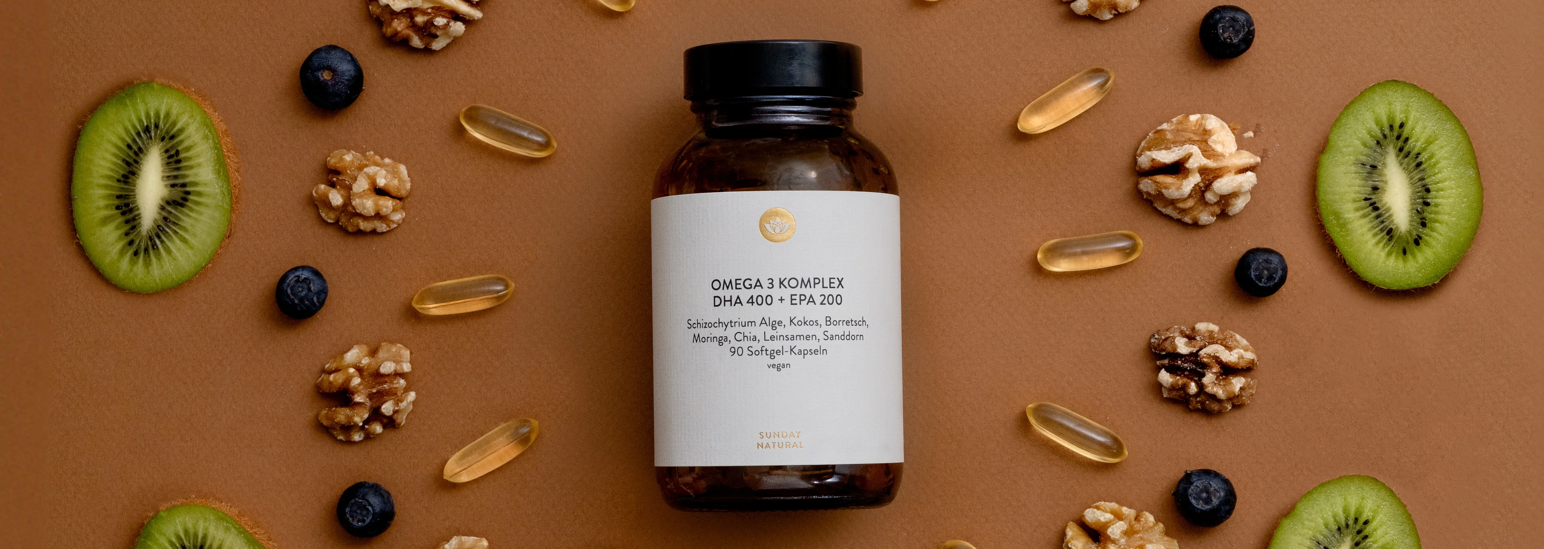 Omega 3 Kapseln und Öle von Sunday Natural im Vergleich