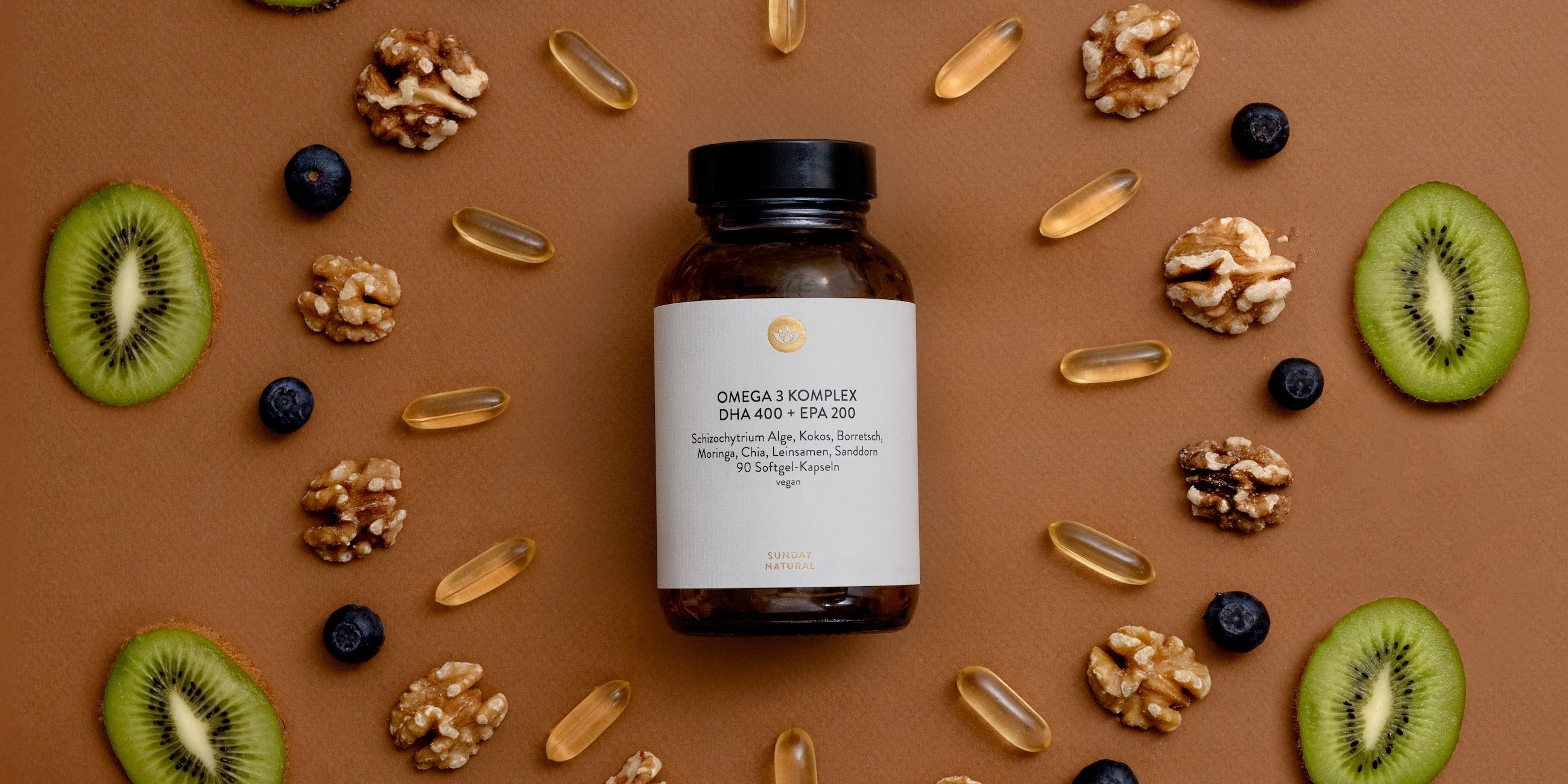 Omega 3 Kapseln und Öle von Sunday Natural im Vergleich