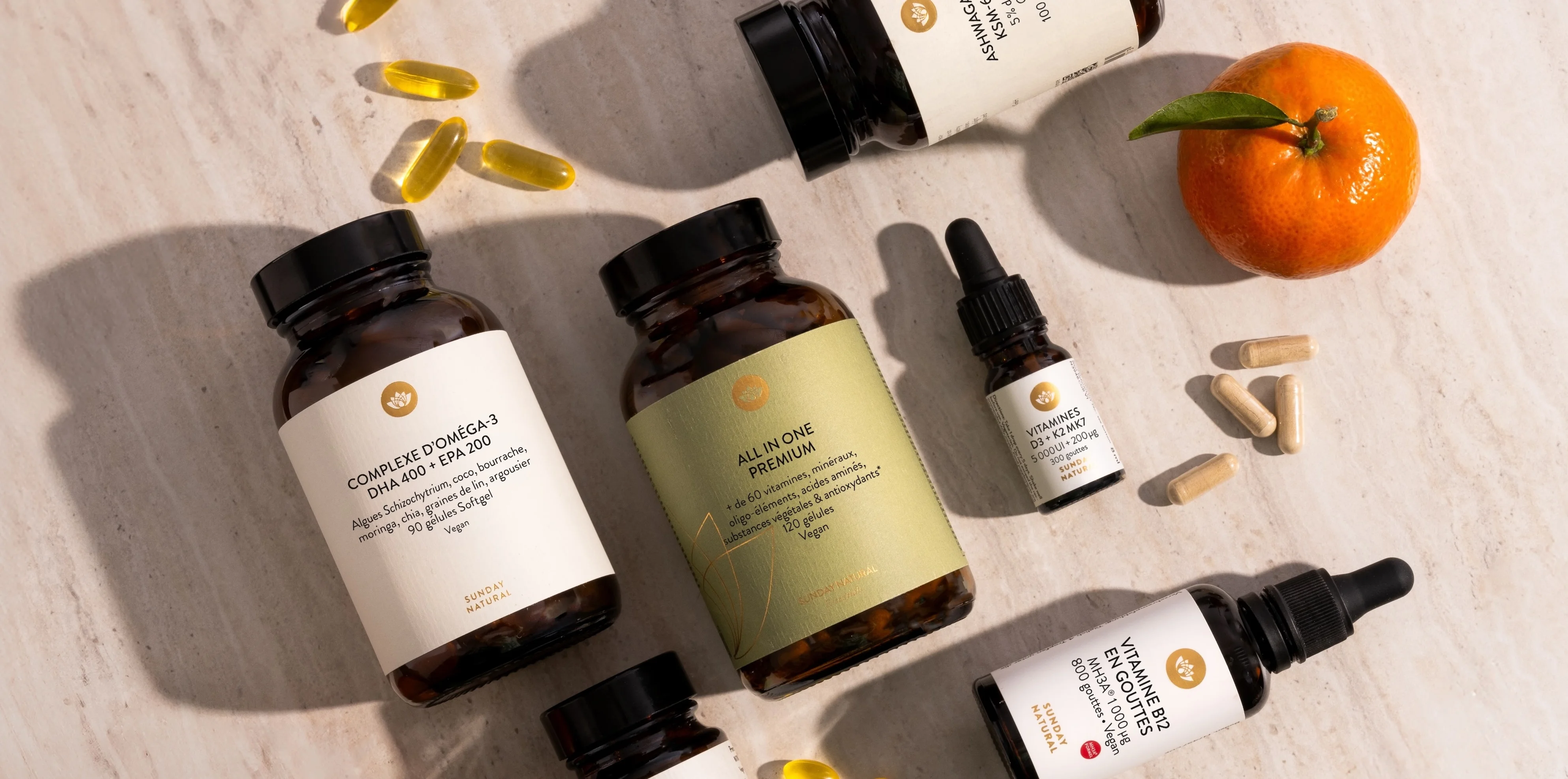 Vegane Supplements von Sunday Natural Vegane Supplements von Sunday Natural