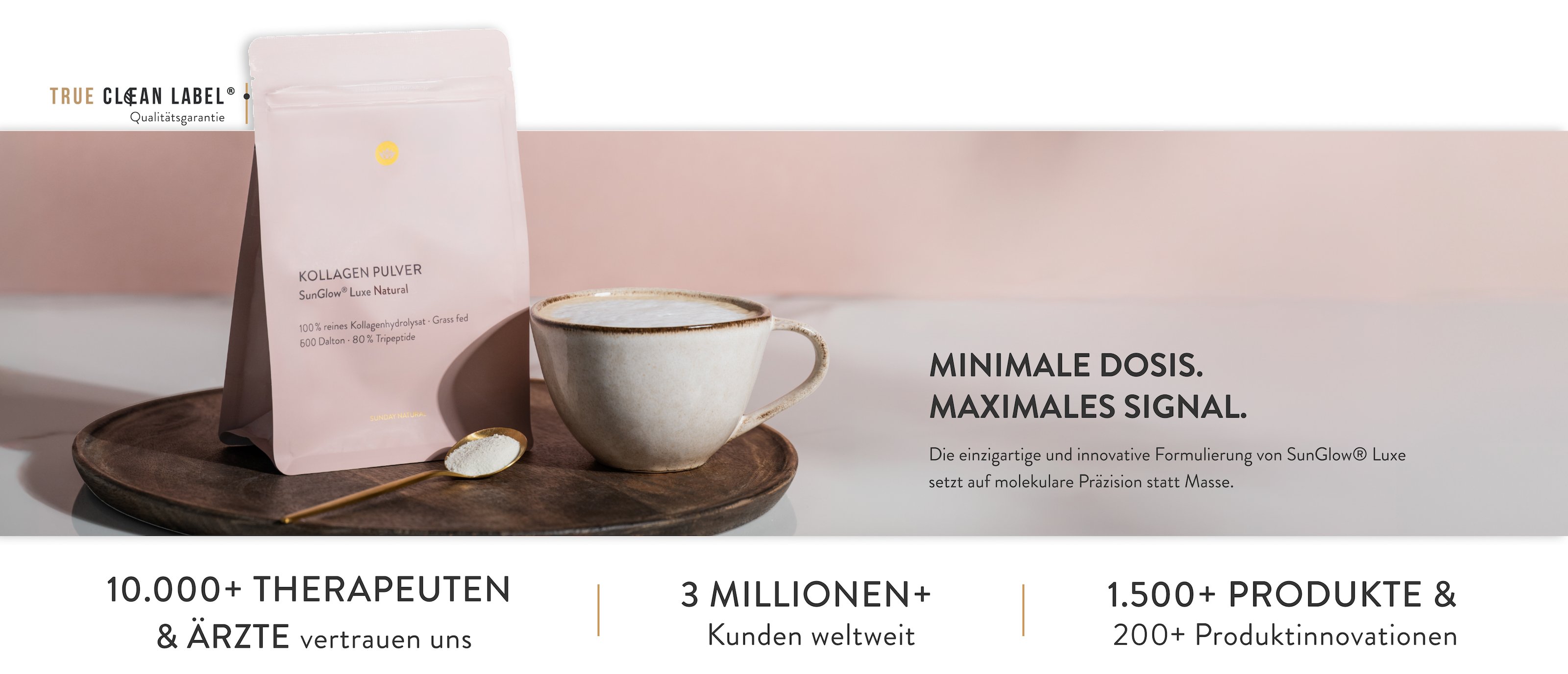 Kollagen SunGlow® Produkte von Sunday Natural