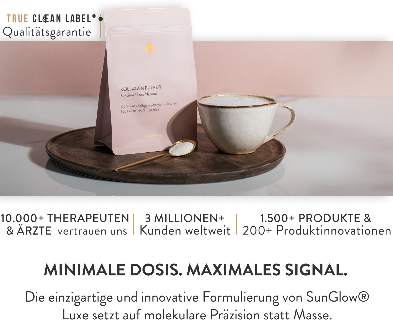 Kollagen SunGlow® Produkte von Sunday Natural