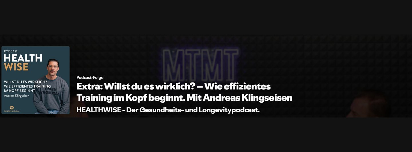 Willst du es wirklich? &ndash; Wie effizientes Training im Kopf beginnt  - mit Personal Trainer Andreas Klingseisen im Gespr&auml;ch