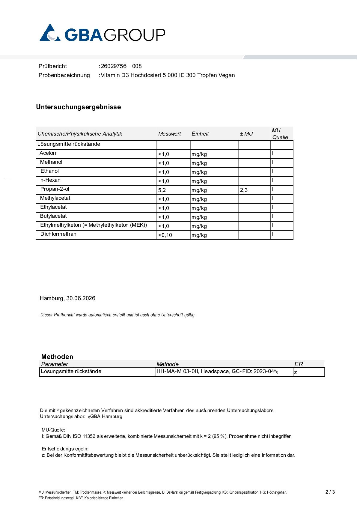 RESIDUAL SOLVENTS RESIDUAL SOLVENTS