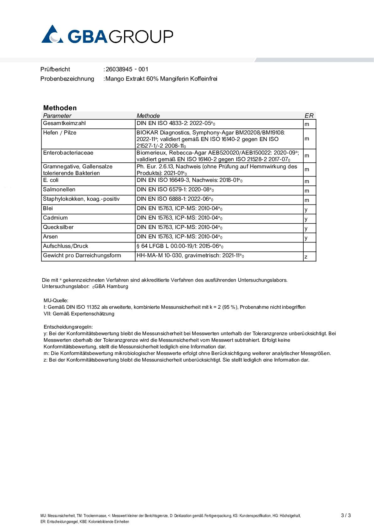 MÉTAUX LOURDS/MICROBIOLOGIE MÉTAUX LOURDS/MICROBIOLOGIE
