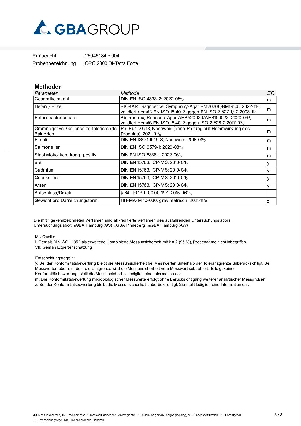 MÉTAUX LOURDS/MICROBIOLOGIE MÉTAUX LOURDS/MICROBIOLOGIE