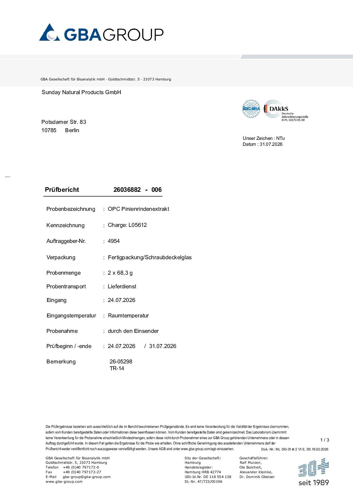 SCHWERMETALLE/MIKROBIOLOGIE SCHWERMETALLE/MIKROBIOLOGIE