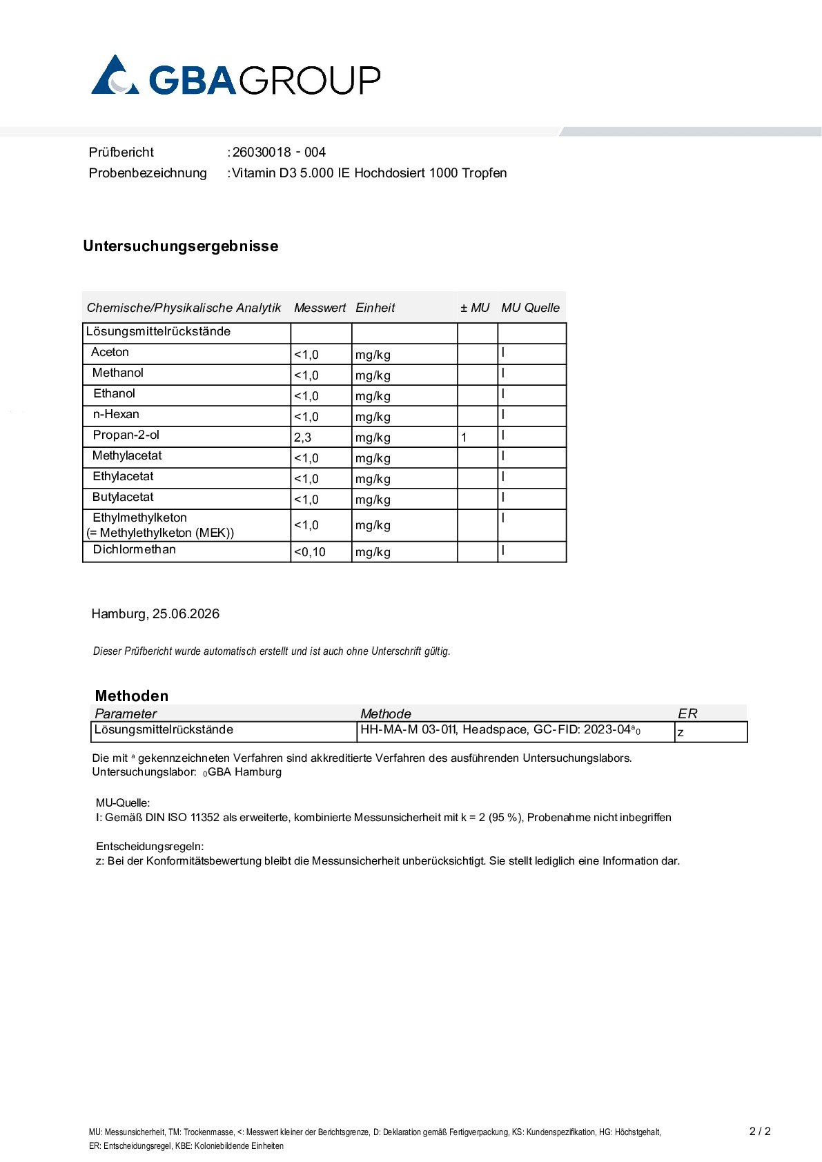 RESIDUAL SOLVENTS RESIDUAL SOLVENTS