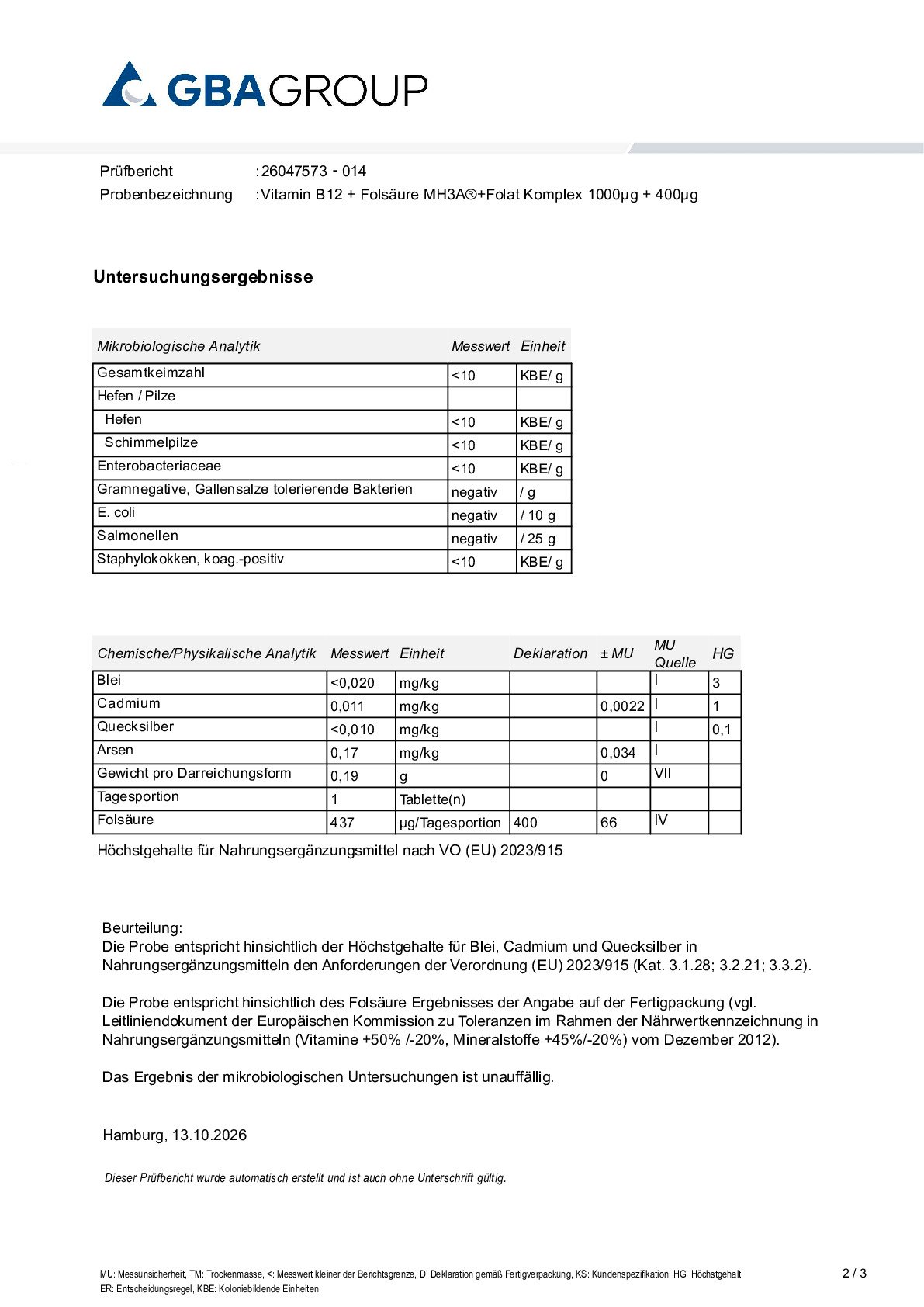 PRINCIPI ATTIVI/METALLI PESANTI/MICROBIOLOGIA