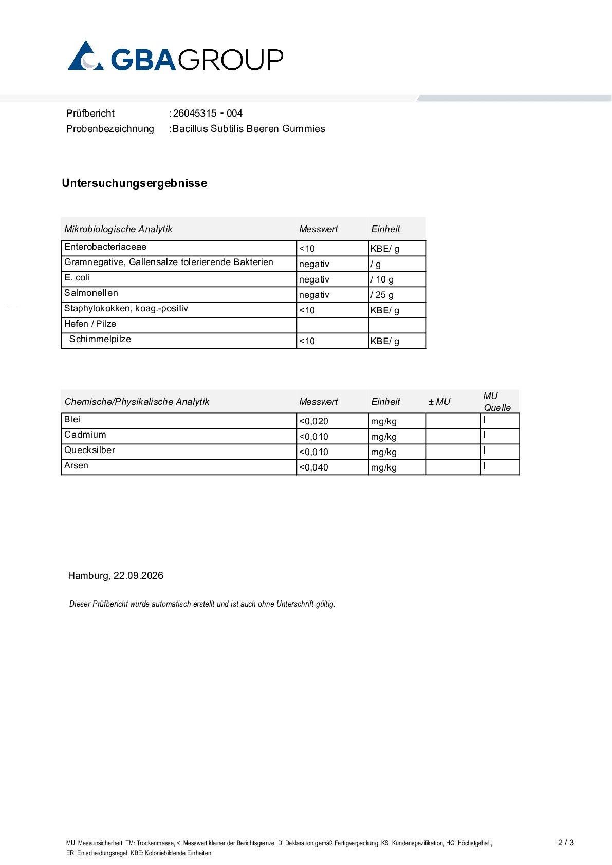 TĚŽKÉ KOVY/MIKROBIOLOGIE