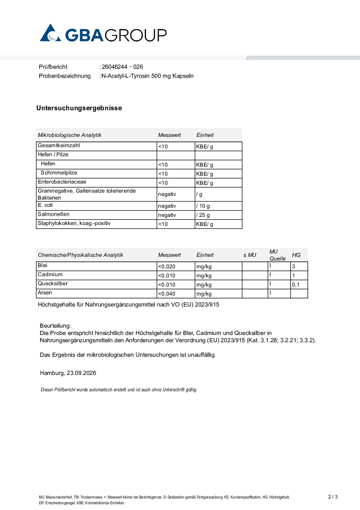 SCHWERMETALLE/MIKROBIOLOGIE