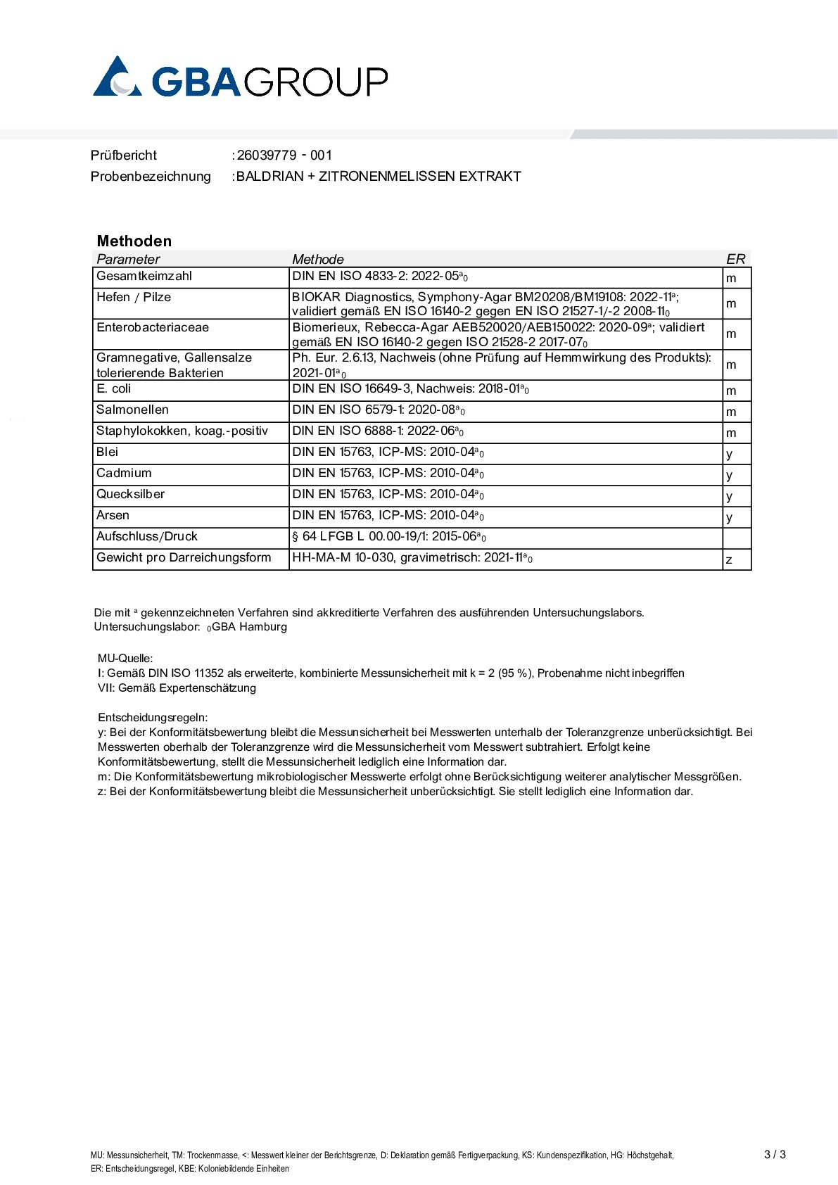 SCHWERMETALLE/MIKROBIOLOGIE