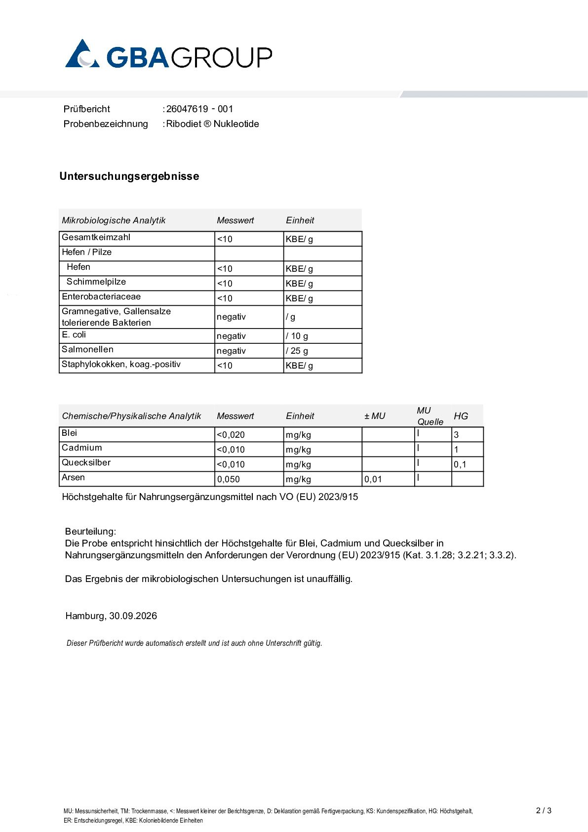 MÉTAUX LOURDS/MICROBIOLOGIE MÉTAUX LOURDS/MICROBIOLOGIE