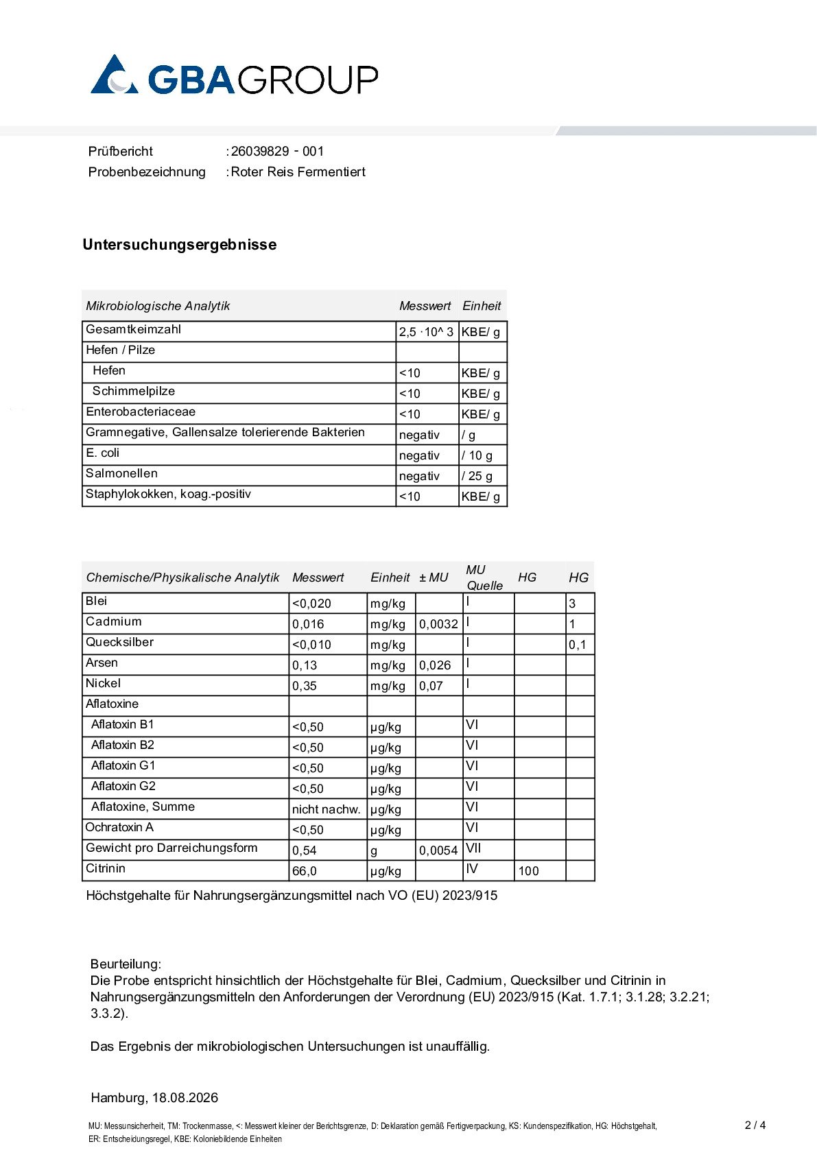 AFLATOXINES/MÉTAUX LOURDS/MICROBIOLOGIE AFLATOXINES/MÉTAUX LOURDS/MICROBIOLOGIE
