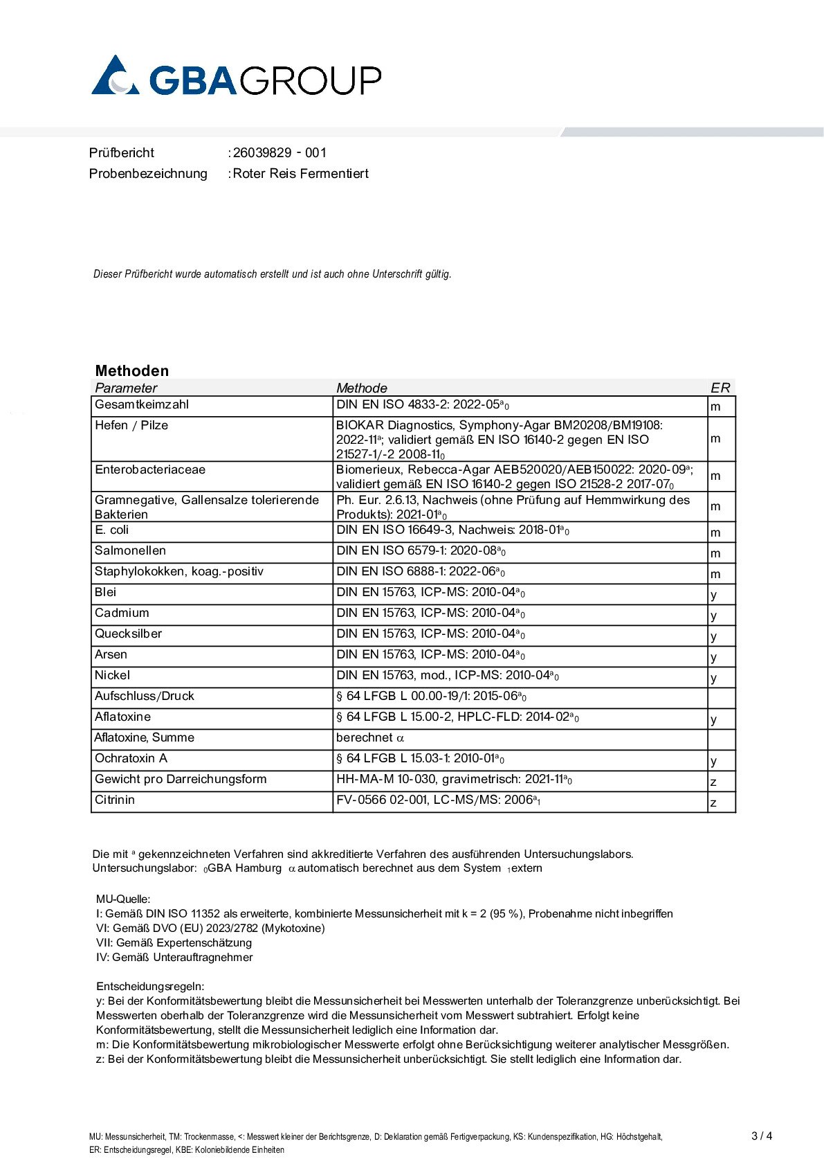AFLATOXINES/MÉTAUX LOURDS/MICROBIOLOGIE AFLATOXINES/MÉTAUX LOURDS/MICROBIOLOGIE