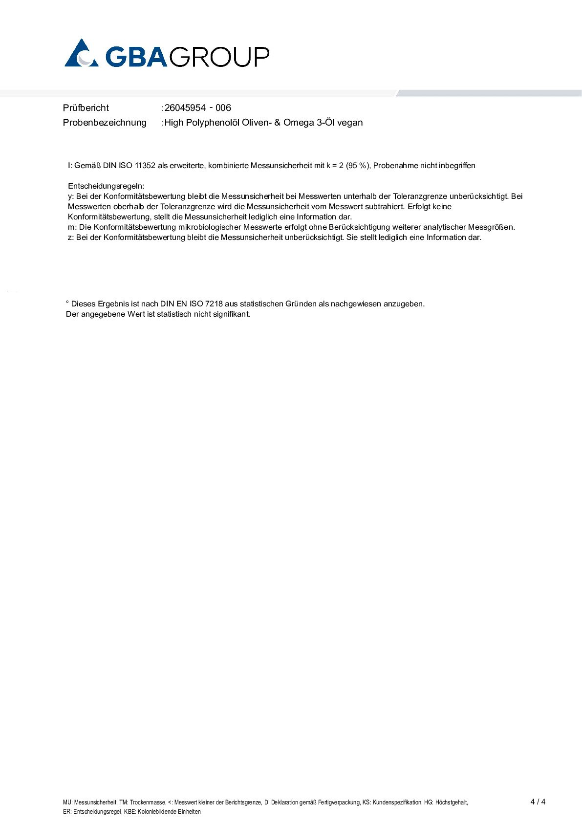 AKTIVER ZUTATEN/SCHWERMETALLE/MIKROBIOLOGIE AKTIVER ZUTATEN/SCHWERMETALLE/MIKROBIOLOGIE