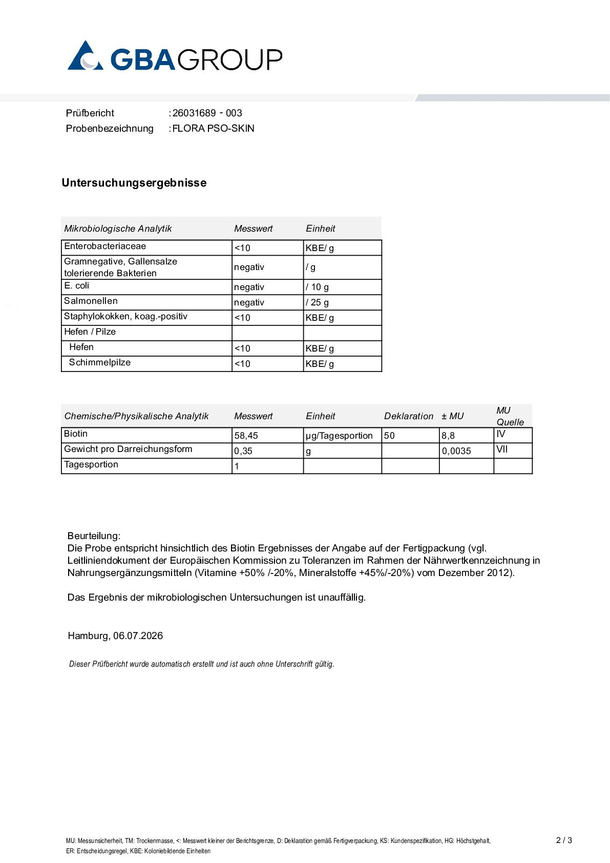 AKTIVA INGREDIENSER/MIKROBIOLOGI AKTIVA INGREDIENSER/MIKROBIOLOGI
